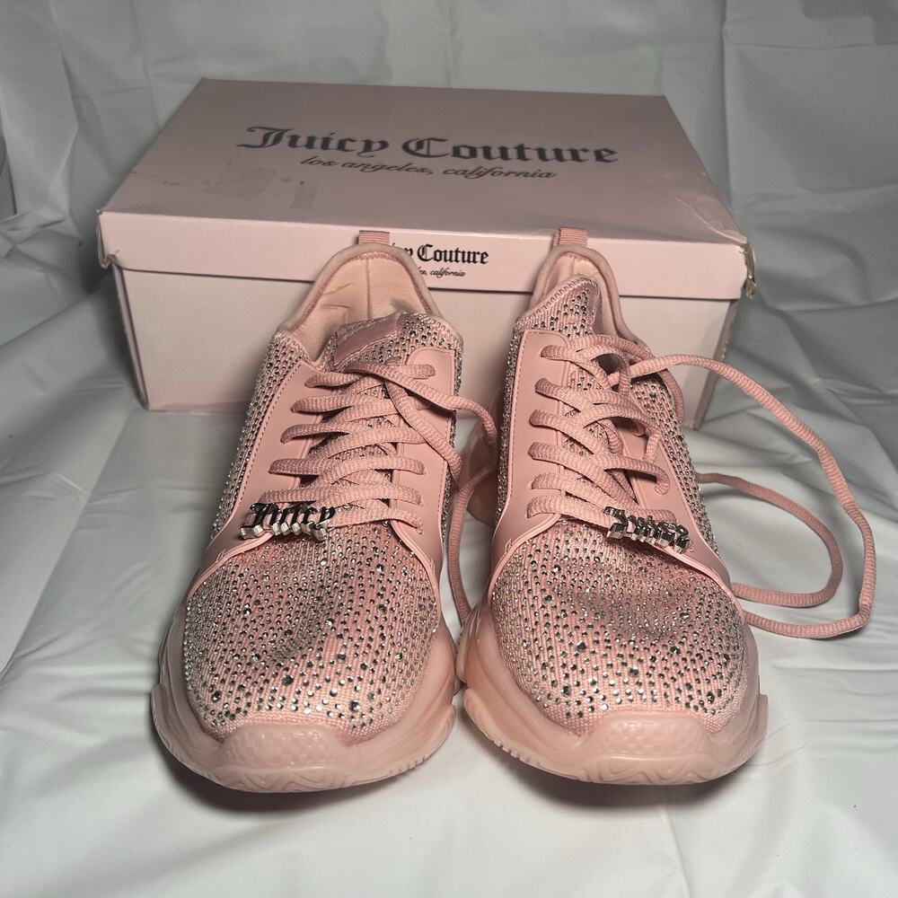 JUICY COUTURE Women's Adana Sneakers WJ03841W Color Blush-Q Size 10 Very Clean! - Picture 2 of 10